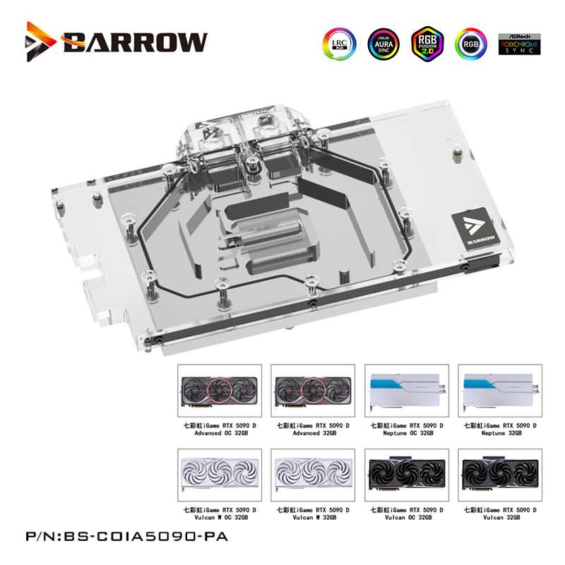 Rtx 5090 32Gb - Водоблок Barrow для видеокарт Colorful iGame