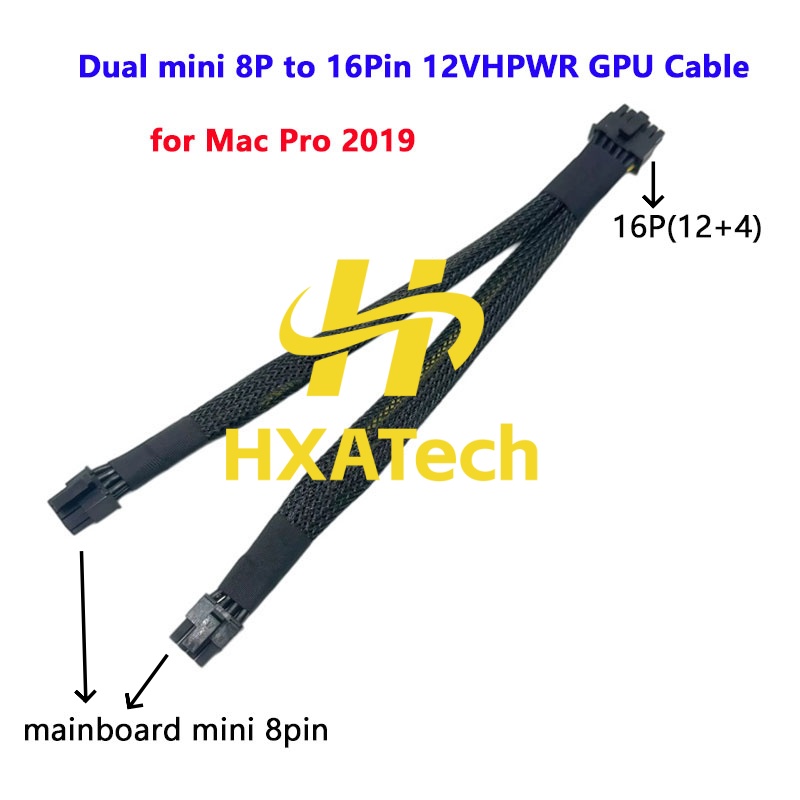 HXATech – кабель питания для р – обзор и цена Dual 8Pin To 16Pin 12Vhpwr Cable