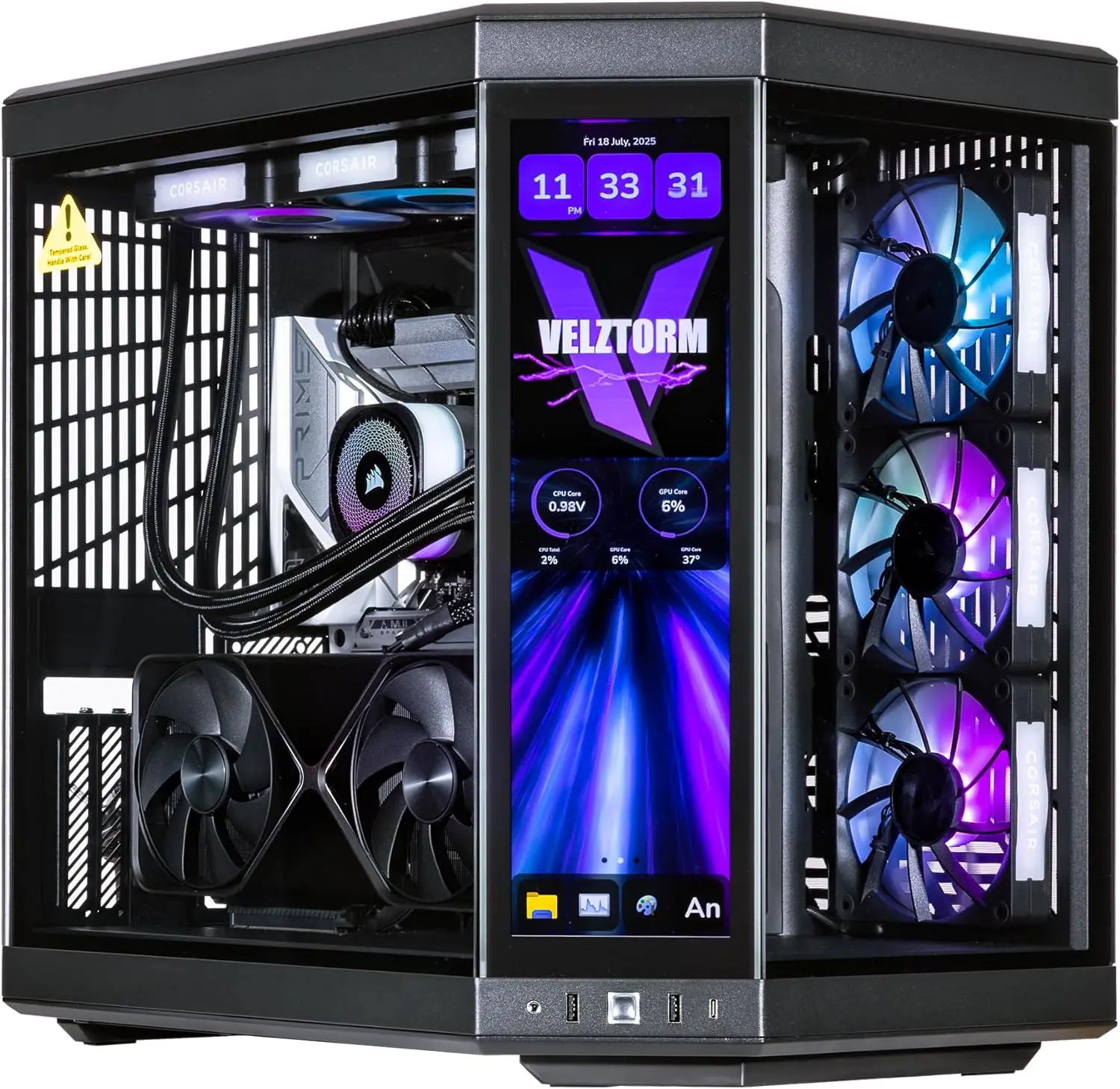 Velztorm LCD Black Praetix – и – обзор и цена Rtx 5090 32Gb